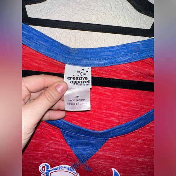 Creative Apparel University of Kansas Jayhawk Long Sleeve Tee Heathered Size M - Picture 2 of 7